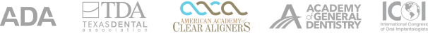 Dental associations collage of logos
